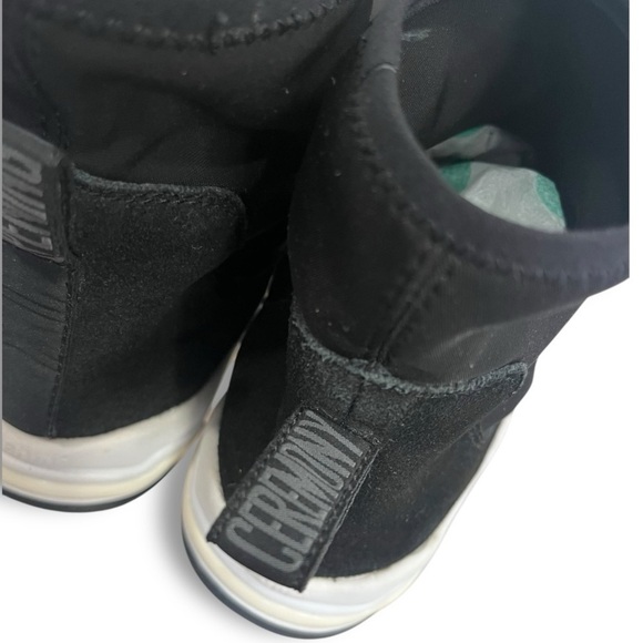 Opening Ceremony Black/White Suede Leather Anhabbel High Top Chunky Sneakers - Picture 6 of 16